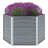 Vasos, Floreiras de Jardim Aço Galvanizado 129x129x77 cm Cinzento