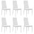 Cadeiras Sala Jantar 6 Un. 43x435x96cm Branco