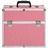 Caixa de Maquilhagem 37x24x35 cm Alumínio Cor-de-rosa