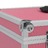 Caixa de Maquilhagem 37x24x40 cm Alumínio Cor-de-rosa