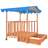Casa de Brincar Infantil Com Caixa de Areia Madeira Azul UV50