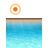 Película Para Piscina Pe Solar Flutuante Redondo 381 Cm Azul