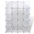 Armário Plástico Modular 14 Gavetas 37x146x1805cm Branco