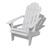 Cadeira De Jardim Com Repousa-pés Em Madeira Branca