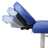 Marquesa Massagens Dobrável Em Azul Com 4 Zonas Estrutura Aluminio