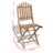 Cadeiras de Exterior Dobráveis Bambu 4 pcs