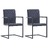 Cadeiras de Jantar 2 pcs Cantilever Couro Artificial Preto