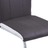 Cadeiras de Jantar Cantilever 2 pcs Couro Artificial Cinzento