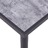 Mesa de Jantar 140x70x75 cm Mdf Preto e Cinzento Cimento