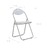 Cadeiras de Jantar Dobráveis 6 Pcs Couro Artificial Branco