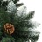 Árvore De Natal Com Pinhas e Brilho Branco 210 Cm