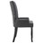 Cadeiras jantar c/ apoio de braços 2 pcs tecido cinzento-escuro