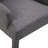 Cadeiras jantar c/ apoio de braços 6 pcs tecido cinzento-escuro