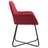 Cadeiras de Jantar 4 Pcs Tecido Vermelho Tinto