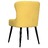Cadeiras De Jantar 2 Pcs Tecido Amarelo
