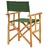 Cadeiras De Realizador 2 Pcs Madeira De Acácia Sólida Verde