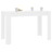 Mesa de jantar 120x60x76 cm contraplacado branco brilhante