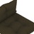 Almofadões para sofás de paletes 2 pcs tecido cinza-acastanhado