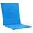 Almofadões para cadeiras de jardim 2 pcs 100x50x3 cm azul