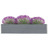 Vaso / Floreira de Jardim Aço Galvanizado 320x40x45 cm Cinzento