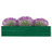 Vaso / Floreira de Jardim Aço Galvanizado 320x40x45 cm Verde