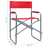 Cadeiras de realizador 2 pcs aço vermelho