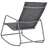 Cadeira de Baloiço para Jardim 95x54x85 cm Textilene Cinzento