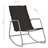 Cadeira de Baloiço para Jardim 95x54x85 cm Textilene Preto
