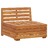 Sofá de centro seccional com almofadões madeira de acácia maciça