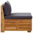 Sofá de centro seccional c/ almofadões madeira de acácia maciça