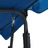 Cadeira De Baloiço Para Jardim 170x110x153cm Tecido Azul Escuro