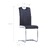Cadeiras de Jantar Cantilever 6 pcs Couro Artificial Preto