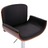 Cadeira de bar couro artificial preto