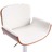 Cadeira de bar em couro artificial branco