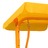 Banco de baloiço para crianças 115x75x110 cm tecido amarelo