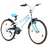 Bicicleta de Criança Roda 24" Azul e Branco