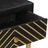 Mesa consola 90x30x75 cm maciça preto e dourado