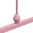 Estrutura de cama 140x200 cm metal rosa