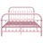 Estrutura de cama 160x200 cm metal rosa