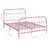 Estrutura de cama 160x200 cm metal rosa