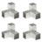 Bases para Poste em Forma de Y 4 pcs 81x81 mm Metal Galvanizado