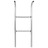 Escada de 2 Degraus para Trampolim 102,6 cm Aço Prateado