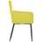Cadeiras De Jantar Com Apoio De Braços 6 Pcs Tecido Amarelo