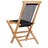 Cadeiras de jardim dobráveis 2 pcs madeira teca maciça e corda