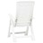 Cadeiras De Jardim Reclináveis 2 Pcs Plástico Branco