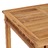 Mesa de jantar para jardim 80x80x80 cm madeira de teca maciça