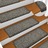 Tapete/carpete para Degraus 15 pcs 65x25 cm Cinzento-escuro