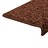 Tapete/carpete para Degraus 15 pcs 65x25 cm Castanho