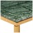 Mesa de Centro 60x60x35cm Pedra Genuína Textura Mármore Verde