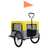 Reboque bicicletas/carrinho para animais 2-em-1 amarelo/cinza